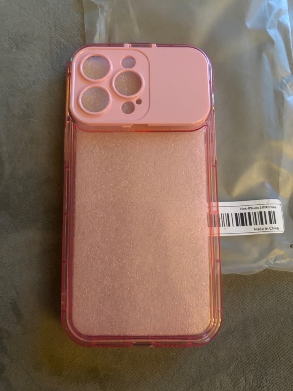 Pink Protective Phone Case for iPhone - Slim Glitter Design
